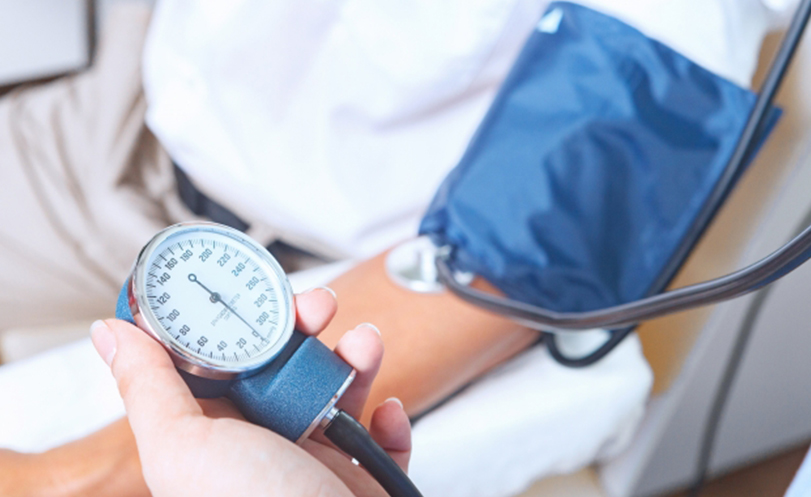 血圧測定の様子